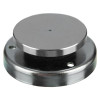 Gf3840501 24V 500N High Force Floor Mounted Door Retainer Magnet showing a round metal magnet with two mounting holes