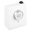 White Gf3870351 Doormouse Wall Mounted Door Retainer 24V 200N shown at an angled view