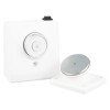 Image of Gf3870351 Doormouse Wall Mounted Door Retainer White 24V 200N showing main unit and magnet plate on a white background