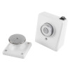 230v 200n white wall mounted door retainer doormouse showing all parts of the kit on a white background