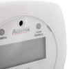 Close-up of indicators on a geofire agrippa deaf alart acoustic pillow alarm including a low battery light