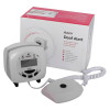 geofire agrippa deaf alart acoustic pillow alarm device shown with its box and connected white sensor pad