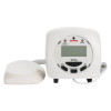 Front view of geofire agrippa acoustic digital pillow with connected pillow part and display panel visible