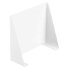 White metal bracket with angled side flanges and multiple circular mounting holes arranged in vertical rows.