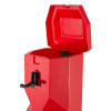 gloria extinguisher vehicle box with open lid showing inside of the box