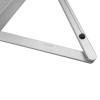 Silver arm component of the geze ts4000 overhead door closer shown on a white background