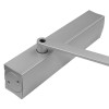 Silver body of a geze ts4000 overhead door closer shown from a slight angle