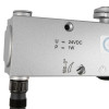 detail view of the power adjustment screw and voltage required on the geze ts4000e electro hydraulic hold open door closer