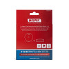 hispec longlife optical smoke alarm retail packaging showing the rear side with product details and features