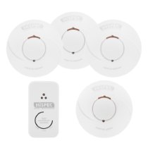 Group of radio interlinked sealed battery smoke and heat alarms from the radio interlinked sealed battery 3 smoke 1 heat 1 co alarm kit