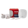 hispec mains powered smart vape detector with power adapter, cable, mounting screws, remote control and packaging box