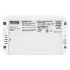 Back view of hispec 10yr longlife battery carbon monoxide detector showing label and certification details