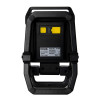 Back view of hispec 10w rechargeable led site light showing the power button and battery indicator panel