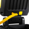Close up of the yellow power button and cable on the hispec 20w led work light