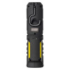 hispec 3 1w led rechargeable torch shown from the back with hook and charging port visible