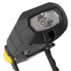 Close up of the hispec 3 1w led rechargeable torch showing the light and front casing