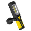 hispec 3 1w led rechargeable torch on stand angled showing front and side views