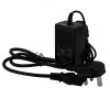 Power adapter and cable for hispec deaf aid kit ac dc with UK plug and black casing