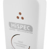 Close up of the hispec rf pro carbon monoxide alarm showing the brand name and test silence button