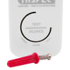 Fixings including a red plastic wall plug and screw for the hispec rf pro carbon monoxide alarm
