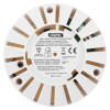 Back view of hispec rf pro heat alarm showing label and ventilation slots