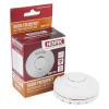 hispec rf pro heat alarm shown next to its red and orange packaging box