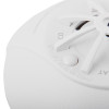 Closeup of the button and part of the face on a hispec rf combi mains heat carbon monoxide detector