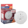 hispec radio frequency combo mains smoke heat detector next to its packaging box