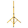 hispec adjustable tripod for site lights shown fully extended with yellow legs and black fittings