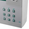 exitguard fire door security alarm keypad showing numbered buttons and symbols on a white panel