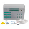 exitguard fire door security alarm keypad override 12v dc power supply with control panel unit and installation accessories laid out