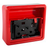 keygaurd key box shown from the back angle revealing the interior and mounting details