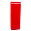 Side view of a red keygaurd key box with a smooth surface and rectangular shape