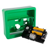 Back of keygaurd key box showing internal mechanism and battery compartment