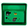 Back view of the keygaurd key box showing the internal structure and battery compartment