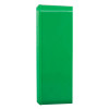 side view of green keygaurd key box showing a smooth rectangular shape with a slight pattern on the edge