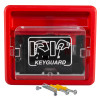 keyguard key box shown from the front with fittings including screws and wall plugs visible