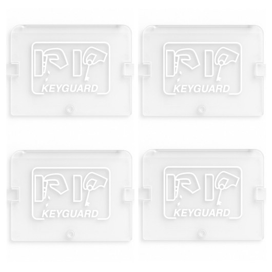 Hok1030Gr Keyguard Replacement Plastic Windows Pack Of 4