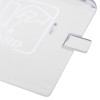 a close up of the breakable clips on the keyguard spare windows