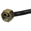 Close-up of the fixing part for frost free horn 2kg co2 extinguishers showing metal fitting and black hose
