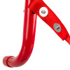 Closeup of red metal hook and strap detail on Hs2Stfel Firechief 2 Storey Fire Escape Ladder