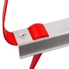 Closeup of a rung and red strap on the Hs2Stfel Firechief 2 Storey Fire Escape Ladder