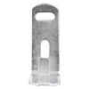 Front view of a 5kg co2 extinguisher lug bracket showing its metal construction and shape