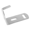 5kg fir extinguisher lug bracket shown horizontally with two elongated holes on a silver metal piece