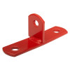 Red mounting bracket for 10kg large automatic powder extinguisher with three circular holes for fixing