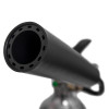 Closeup of the nozzle of a firechief 2kg co2 extinguisher showing the circular opening and vents