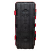 Back view of the firechief cabinet 6 kg ltr extinguisher showing the black and red exterior surface