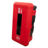 firechief cabinet 9 kg ltr extinguisher in red shown from an angled view with black side details