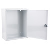 Firechief Metal Document Box with hasp lock shown open