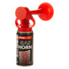 Red air horn included in the premium fire warden kit with a black and red canister